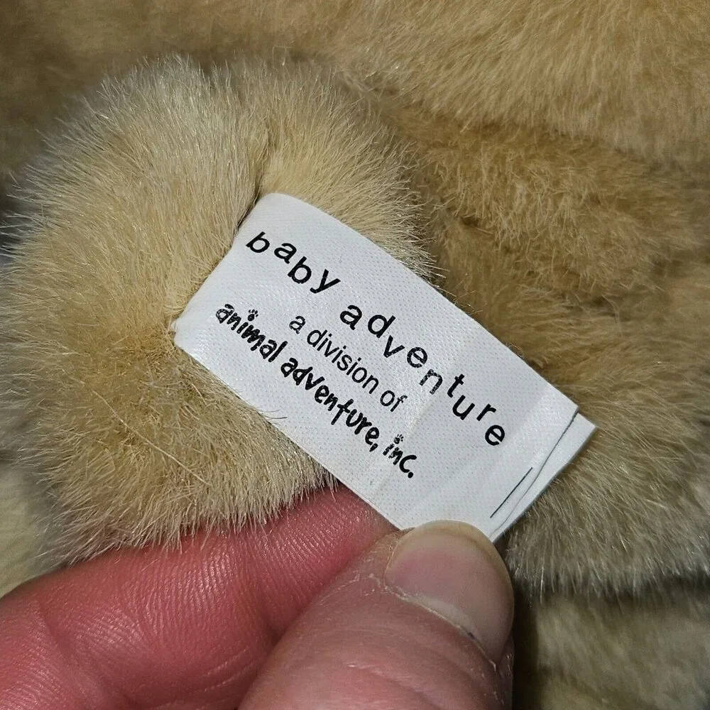 VTG Animal Baby Adventure Teddy Bear Plush Music Take Me Out To Ballgame READ